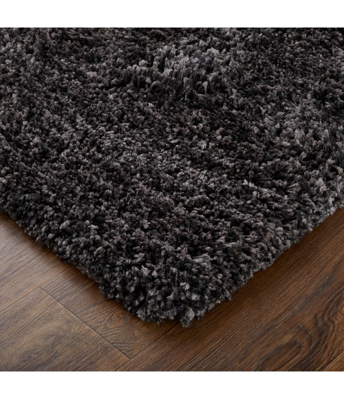 Feizy Stoneleigh Luxury & Glam Solid, Black/Gray, 9' x 12' Area Rug
