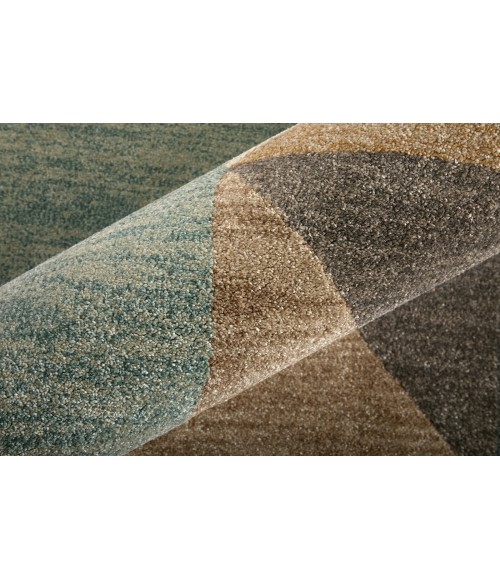 Feizy Eden Ivory/Brown/Blue EDN39QUF 9 ft. X 12 ft. Rect. Rug