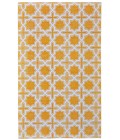 Feizy Granada Mid-Century Modern Geometric, Yellow/White, 3' x 5' Accent Rug