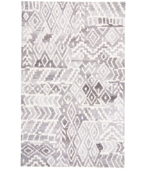 Asher Area Rug Feizy Asher Bohemian & Eclectic Distressed, Gray/White, 9' x 12' Area Rug