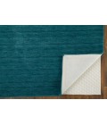 Feizy Luna Casual Solid, Blue/Green, 9'-6" x 13'-6" Area Rug