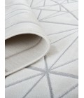Feizy Micah IVORY/SILVER Rug 6943045F 5 ft. X 7 ft. Rectangle - Rugs Town Feizy Micah IVORY/SILVER 6943045F 5 ft. X 7 ft. Rectangle Rug