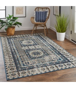 Feizy Nolan 39BYF GRAY/BLUE Area Rug 12 ft. 10 in. X 15 ft. Rectangular