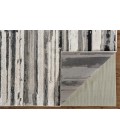 Feizy Micah Industrial Abstract, Silver/Gray/Black, 3'-11" x 6' Accent Rug
