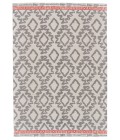Adia Area Rug Feizy Adia Global Diamond, Gray/Ivory/Orange, 8' x 11' Area Rug