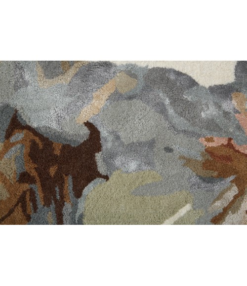 Dafney Area Rug Feizy Dafney Casual Floral & Botanical, Tan/Gray/Green, 2' x 3' Accent Rug