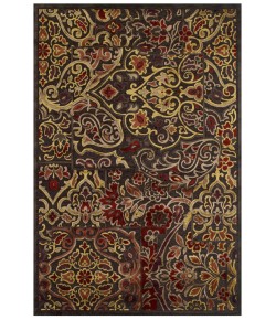 Feizy Saphir Azar 3096F DARK CHOCOLATE/RUST Area Rug 9 ft. 8 in. X 12 ft. 7 in. Rectangle