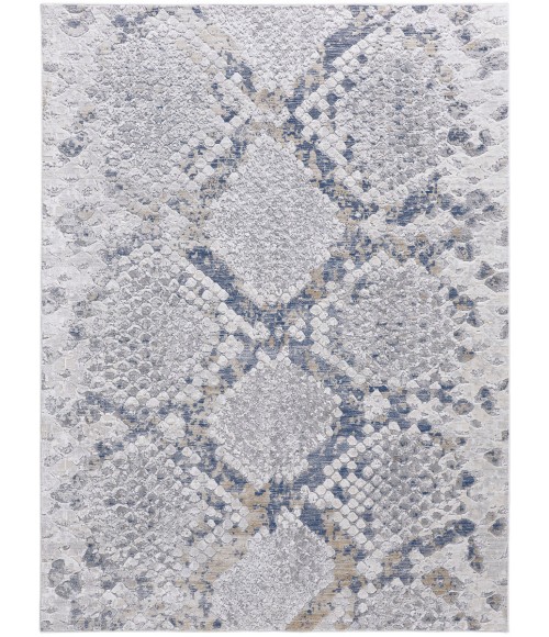 Laina Area Rug Feizy Laina Global Trellis & Lattice, Silver/Gray/Blue, 9'-8" x 12'-8" Area Rug