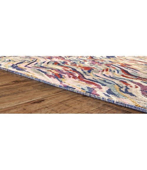 Torina Area Rug Feizy Torina Bohemian & Eclectic Abstract, Blue/Purple/Ivory, 9'-6" x 12'-7" Area Rug