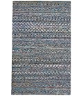 Tortola Area Rug Feizy Tortola Bohemian & Eclectic Diamond, Black/White/Blue, 8'-6" x 11'-6" Area Rug
