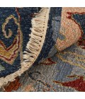 Feizy Leylan Bohemian & Eclectic Ikat, Blue/Gray/Tan, 3'-6" x 5'-6" Area Rug