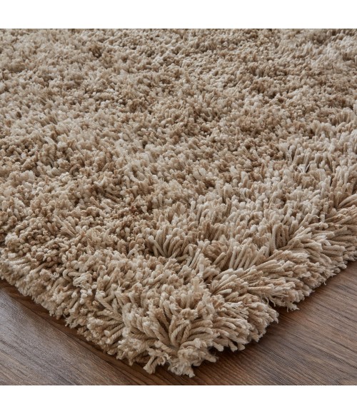 Feizy Stoneleigh Luxury & Glam Solid, Tan/Ivory, 9' x 12' Area Rug