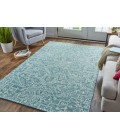 Feizy Belfort Vintage Medallion, Blue/Ivory/Green, 10' x 14' Area Rug