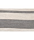 Feizy Duprine Casual Stripes, Black/White/Ivory, 10' x 14' Area Rug