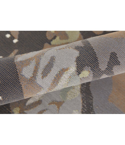 Feizy Clio Industrial Abstract, Green/Purple/Ivory, 9' x 12' Area Rug