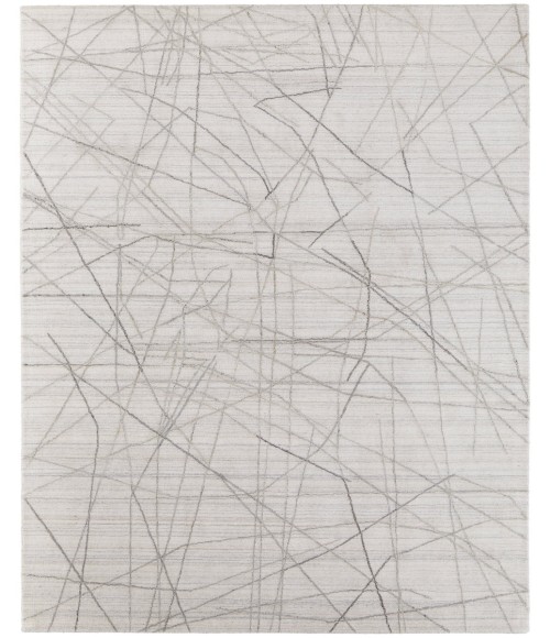 Feizy Whitton Casual Abstract, Ivory/Gray, 9' x 12' Area Rug