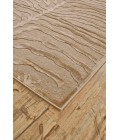 Saphir Area Rug Feizy Saphir Cabin & Lodge Animal Print, Tan/Ivory, 7'-6" x 7'-6" Round Rug