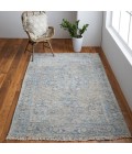 Feizy Caldwell Bohemian & Eclectic Distressed, Blue/Gray/Tan, 9' x 12' Area Rug
