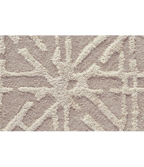 Feizy Manoa Mid-Century Modern Geometric, Taupe/Ivory/Tan, 9'-6" x 13'-6" Area Rug