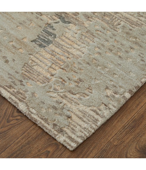 Feizy Zarah Bohemian & Eclectic Abstract, Brown/Tan/Black, 3'-6" x 5'-6" Accent Rug