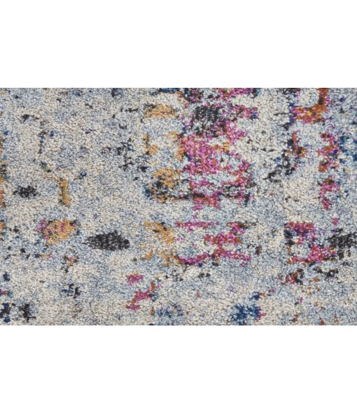 Mangata Area Rug Feizy Mangata Vintage Distressed, Gray/Blue/Ivory, 2'-2" x 4' Accent Rug