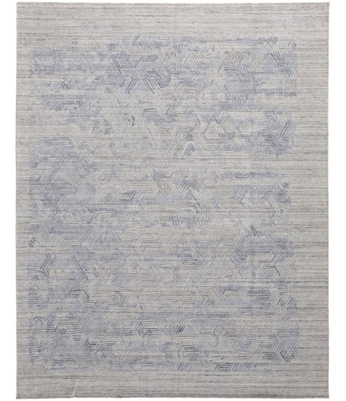 Feizy Elias Over Tufted Space Dyed Rug, Light Blue/Gray, 2ft x 3ft Accent Rug