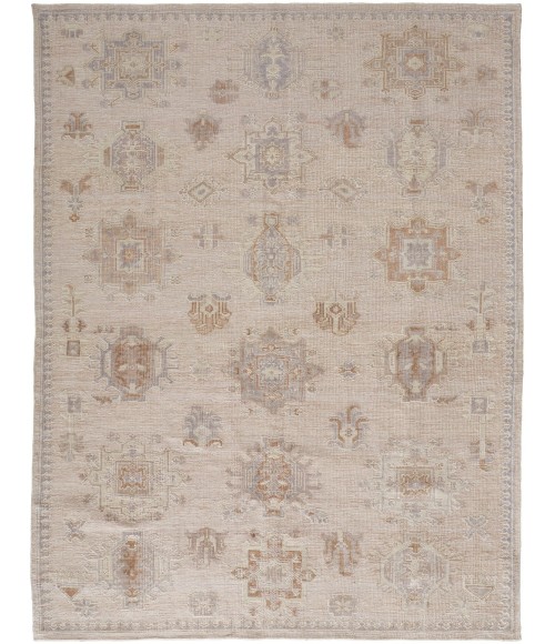 Wendover Area Rug Feizy Wendover Eco-Friendly PET Oushak Rug, Ivory/Tan/Opal Gray, 8ft x 10ft Area Rug