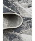 Feizy Micah Industrial Chevron, Black/Gray/Silver, 3'-11" x 6' Accent Rug
