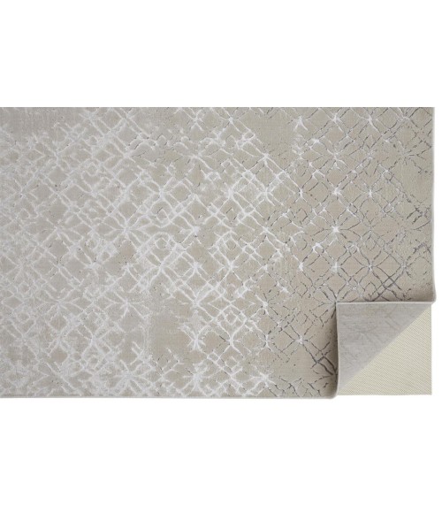 Feizy Micah Industrial Distressed, Silver/Gray/White, 3'-11" x 6' Accent Rug