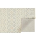 Anica Area Rug Feizy Anica Moroccan Chevorn Wool Tufted Area Rug, Ivory/Chambray Blue, 10ft x 14ft