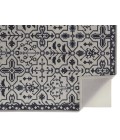 Feizy Fallon Rustic Farmhouse Rug, Ornamental, Light Gray/Black, 10ft x 14ft
