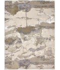 Aura Area Rug Feizy Aura Casual Watercolor, Gray/Ivory/Gold, 8' x 10' Area Rug