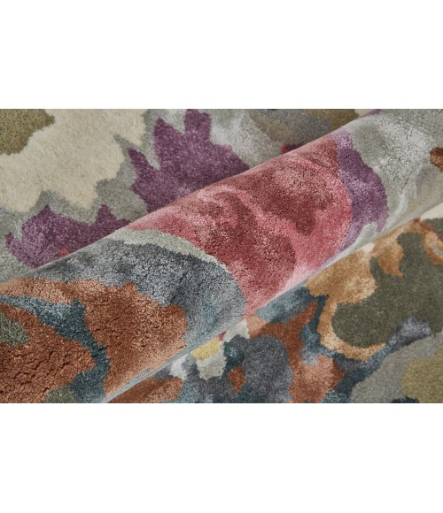 Dafney Area Rug Feizy Dafney Casual Floral & Botanical, Purple/Pink/Green, 2' x 3' Accent Rug