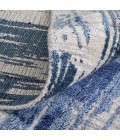 Feizy Eastfield Casual Abstract, Blue/Ivory, 10' x 14' Area Rug