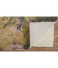 Feizy Amira Modern Watercolor Rug, Eggplant/Lodon Green/Gold, 8ft x 10ft Area Rug