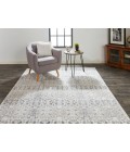 Feizy Cadiz Industrial Oriental, Gray/Taupe/Ivory, 9'-9" x 13'-2" Area Rug