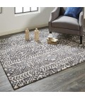 Feizy Colton Cabin & Lodge Southwestern, Gray/Black/Ivory, 9'-6" x 13'-6" Area Rug