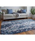 Feizy Indio Bohemian & Eclectic Diamond, Blue/Ivory/Gray, 2'-10" x 7'-10" Runner