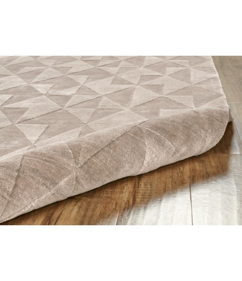 Gramercy Area Rug Feizy Gramercy Global Geometric, Taupe, 2'-6" x 8' Runner