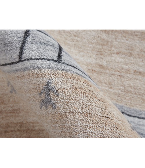 Feizy Legacy BEIGE/GRAY Rug 9836578F 2 ft. X 3 ft. Rectangle - Rugs Town Feizy Legacy BEIGE/GRAY 9836578F 2 ft. X 3 ft. Rectangle Rug