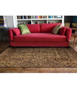 Feizy Saphir Azar 3109F COFFEE/RUST Area Rug 7 ft. 6 in. X 10 ft. 6 in. Rectangle