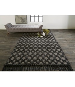 Feizy Phoenix 0808F BLACK/IVORY Area Rug 7 ft. 9 in. X 9 ft. 9 in. Rectangle
