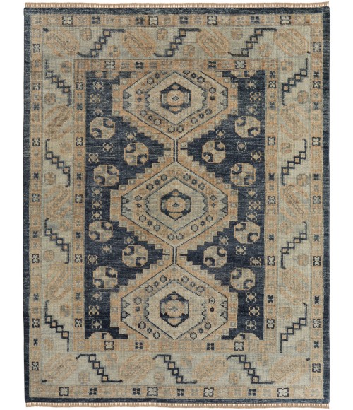Feizy Fillmore Classic Diamond, Blue/Ivory, 2'-6" x 10' Runner