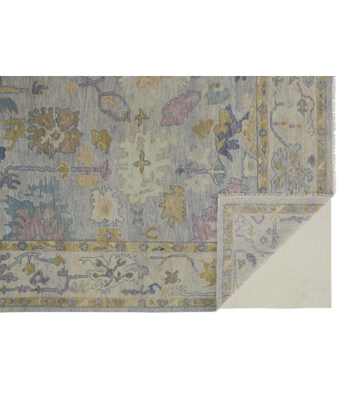 Feizy Karina Hand-Knotted Botanical Area Rug, Gray/Yellow, 5ft-6in x 8ft-6in