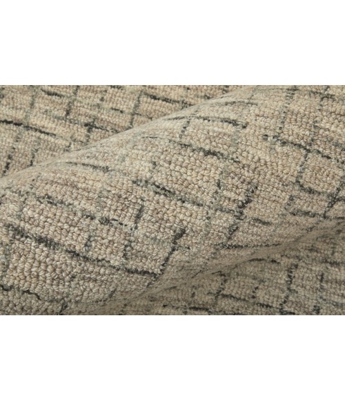 Belfort Area Rug Feizy Belfort Casual Solid, Ivory/Gray/Taupe, 10' x 14' Area Rug