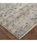 Kaia Area Rug Feizy Kaia Rustic Distressed, Tan/Ivory/Blue, 2'-6" x 10' Runner