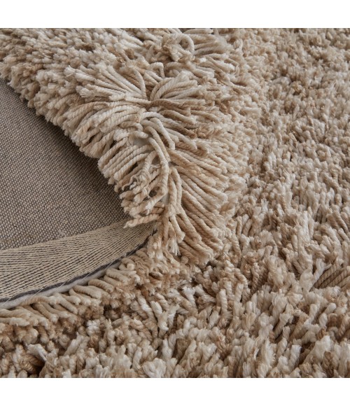 Feizy Stoneleigh Luxury & Glam Solid, Tan/Ivory, 9' x 12' Area Rug