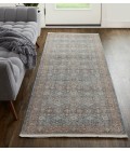 Marquette Area Rug Feizy Marquette Vintage Oriental, Blue/Red, 2'-8" x 12' Runner