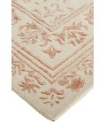 Feizy Bella High/Low Floral Wool Rug, Sand Beige/Blush Pink, 9ft x 12ft Area Rug