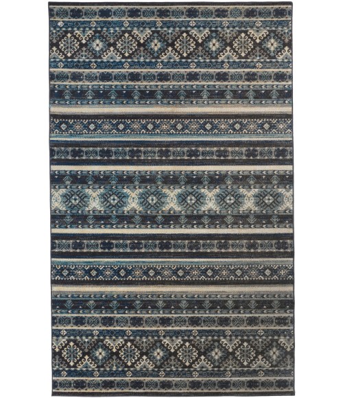 Feizy Nolan Vinatge Style Tribal Kazak Rug, River Blue/Charcoal Gray, 12ft-10in x 15ft